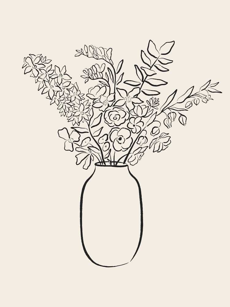 Flower Vase - Black