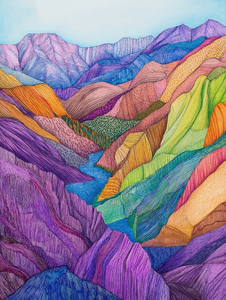 Colorful Mountain Landscape 10