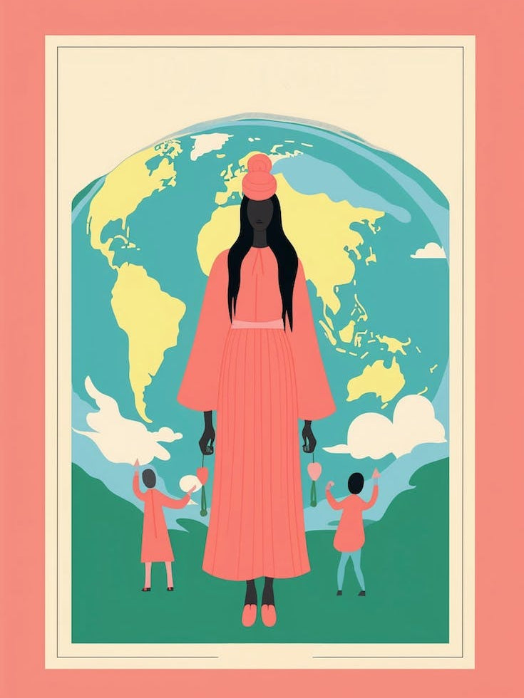 Tarot Card Style The World 2