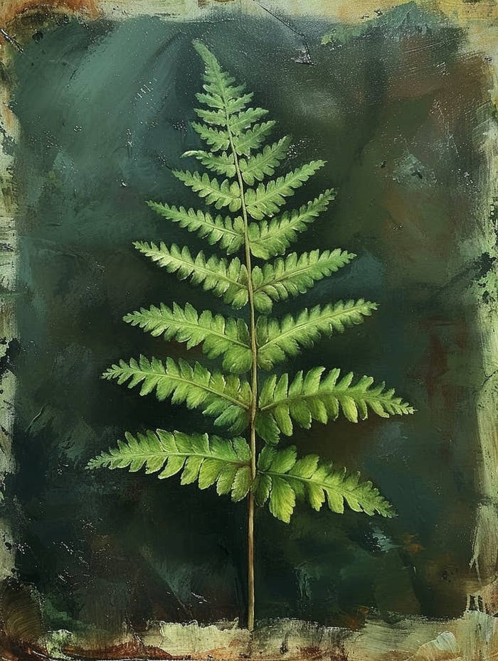 Pteris Farn-Gemälde 4png Art Print by Petal Pigments – Fy!
