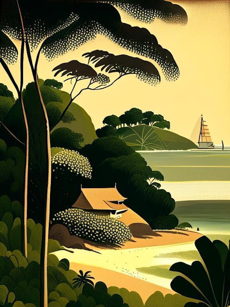 Ilha Do Mel Brazil Rousseau Inspiriertes Tropisches Reiseziel