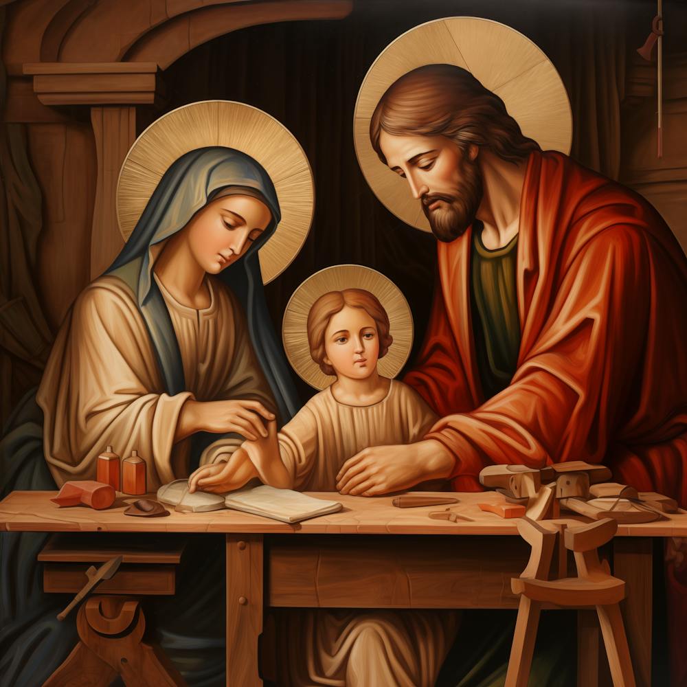 Holy Family At Work