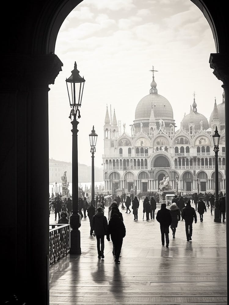 Venice, Italy,  Black And White Analogue Photography  4