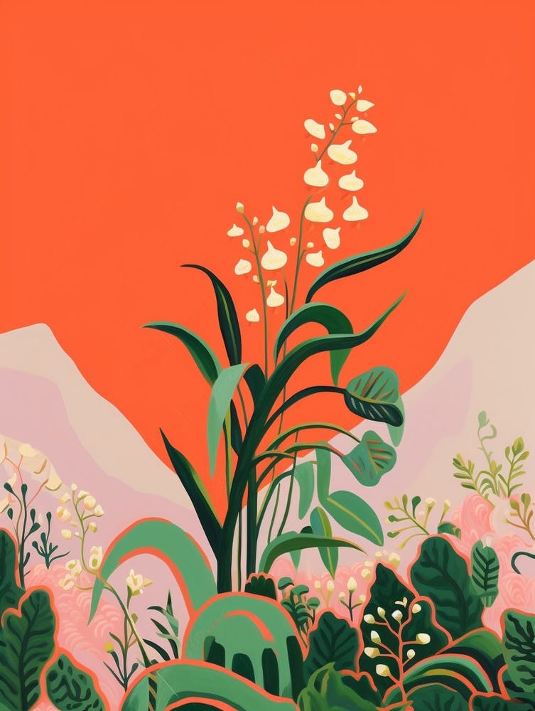 Boho Wildflower Painting Lily Of The Valley 2