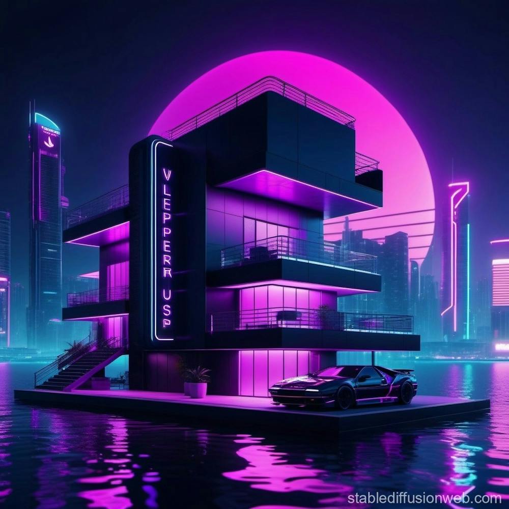 A bungalow on top water