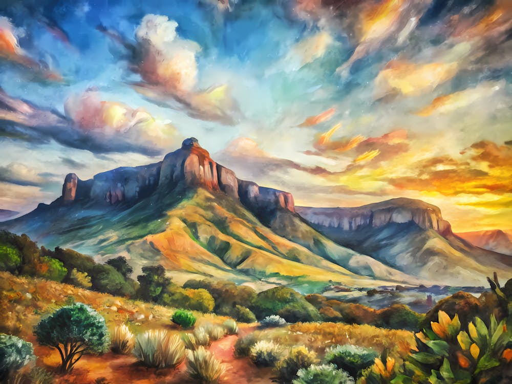 Van Gogh Table Mountain National Park South Afric