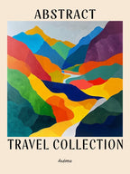Abstract Travel Collection Poster Andorra 2