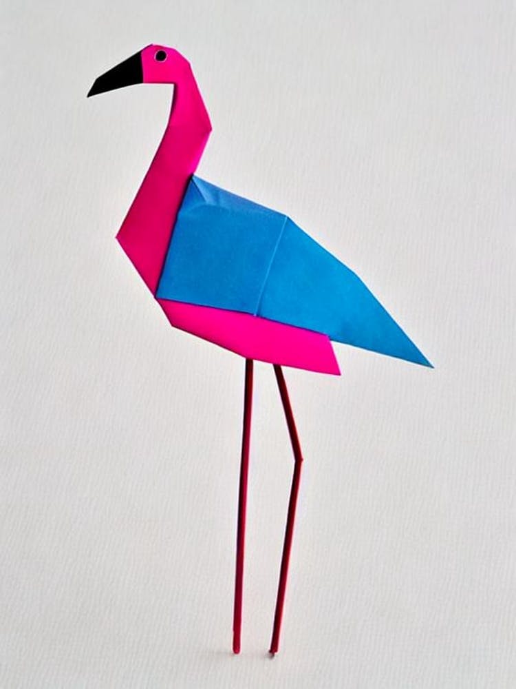 Flamingo Origami Bird