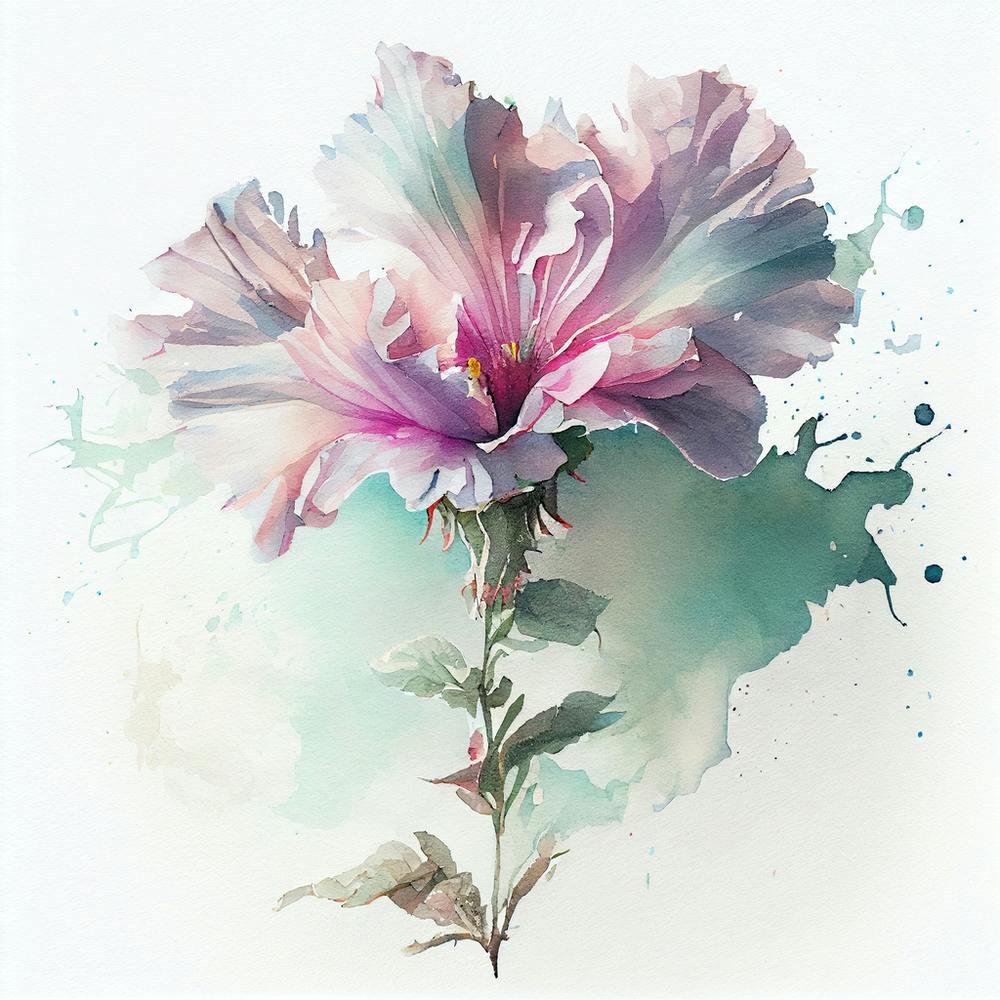 Watercolor Flower Abstract 27