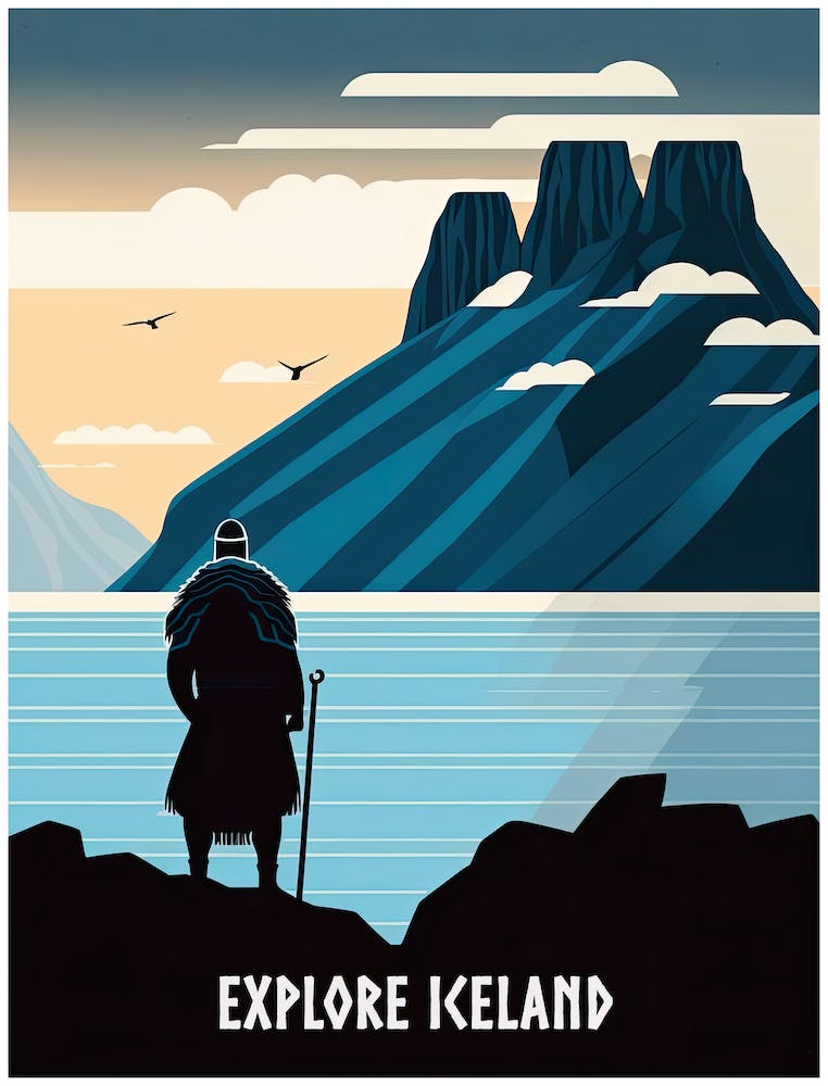 Viking Explore Iceland Poster