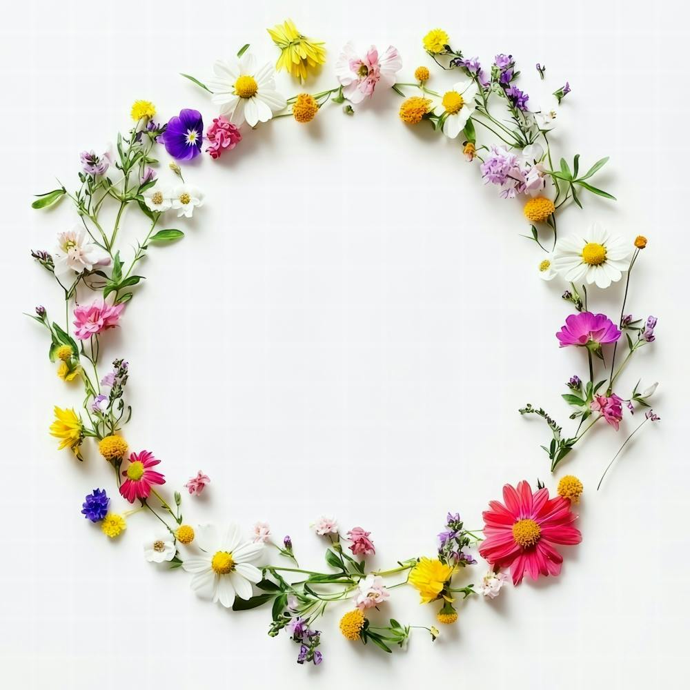 Wildflowers In A Circle