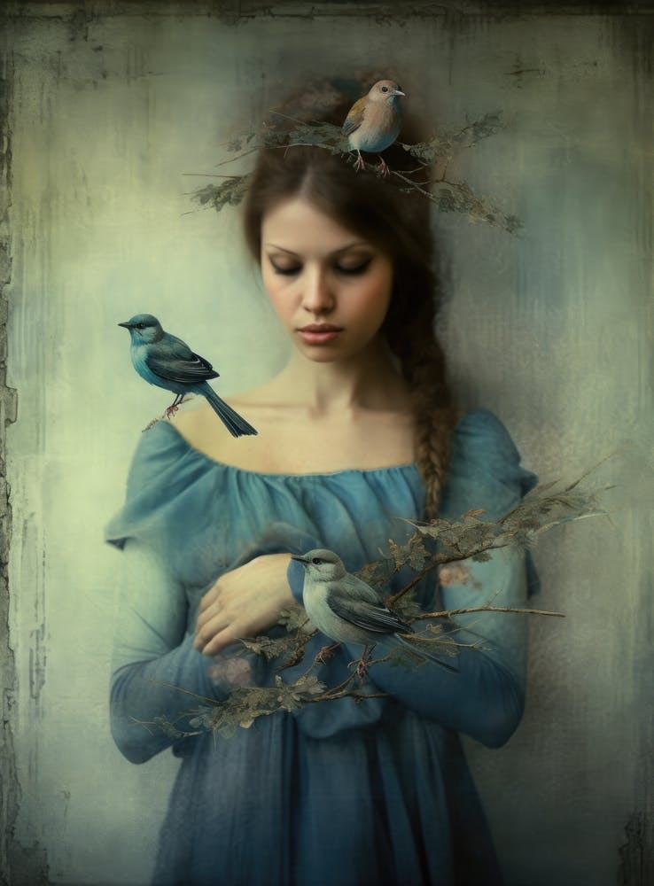 Girl With Birds