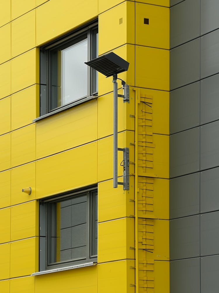 Yellow Building Stock Photo