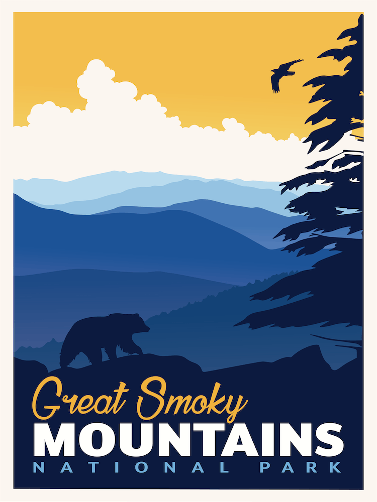 Great Smoky Mountains National Park Travel Poster