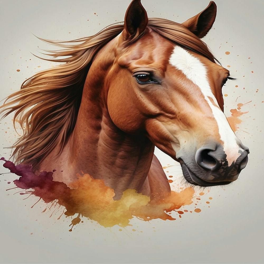 Horse Head Painting