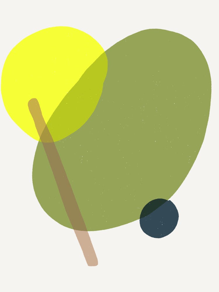 Olives Abstract Painting