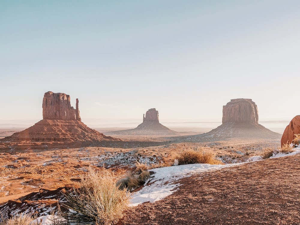 Winter In Monument Valley