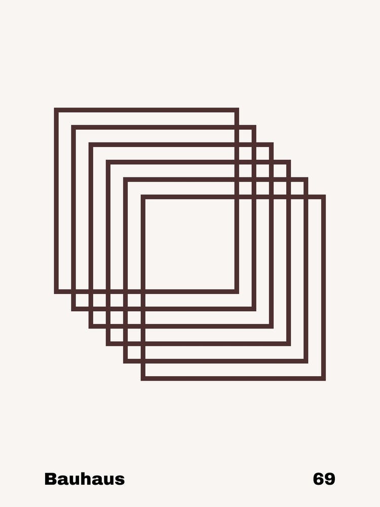 Geometric Bauhaus Poster 69