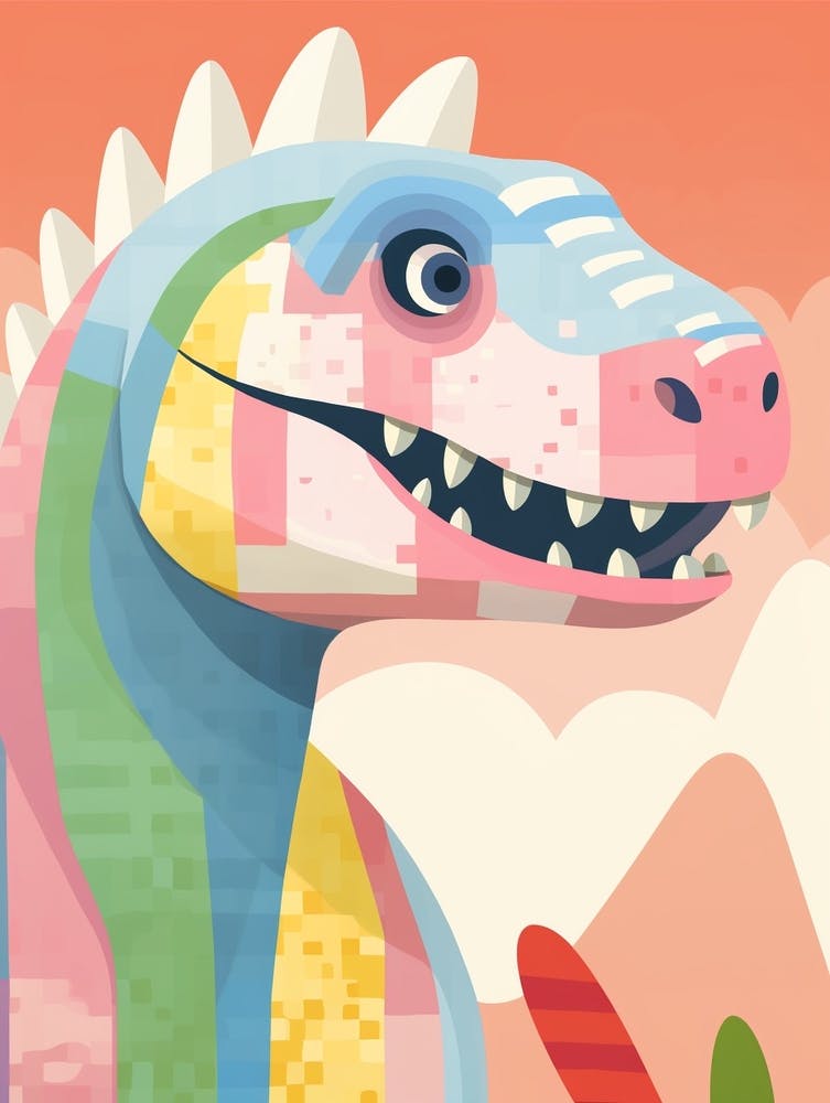 Colourful Dinosaur Sauroposeidon 3