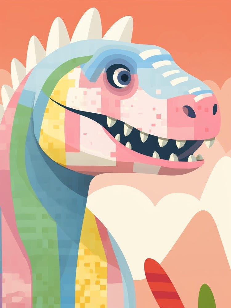 Colourful Dinosaur Sauroposeidon 3