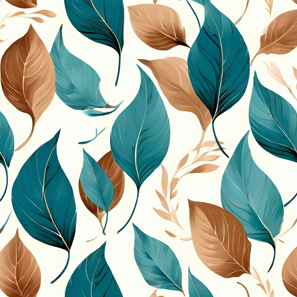 Seamless Pattern With Leaves 1