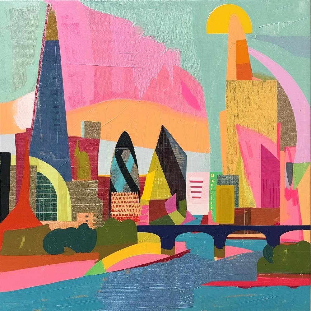 Abstract Travel Collection London England 4