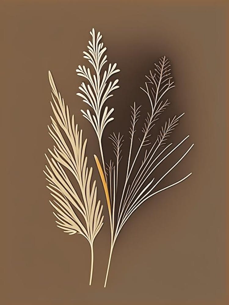 Fennel Seed Spices And Herbs Retro Minimal 3