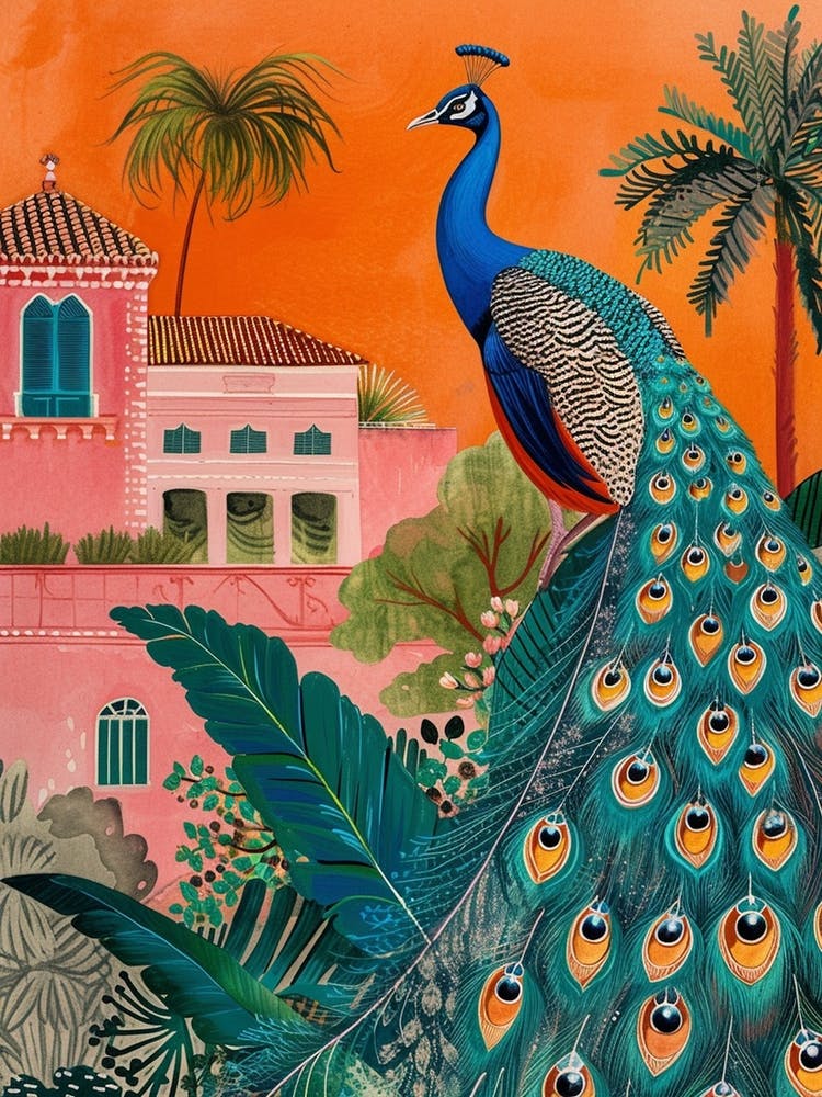 Peacock In The Palace Gardens 3