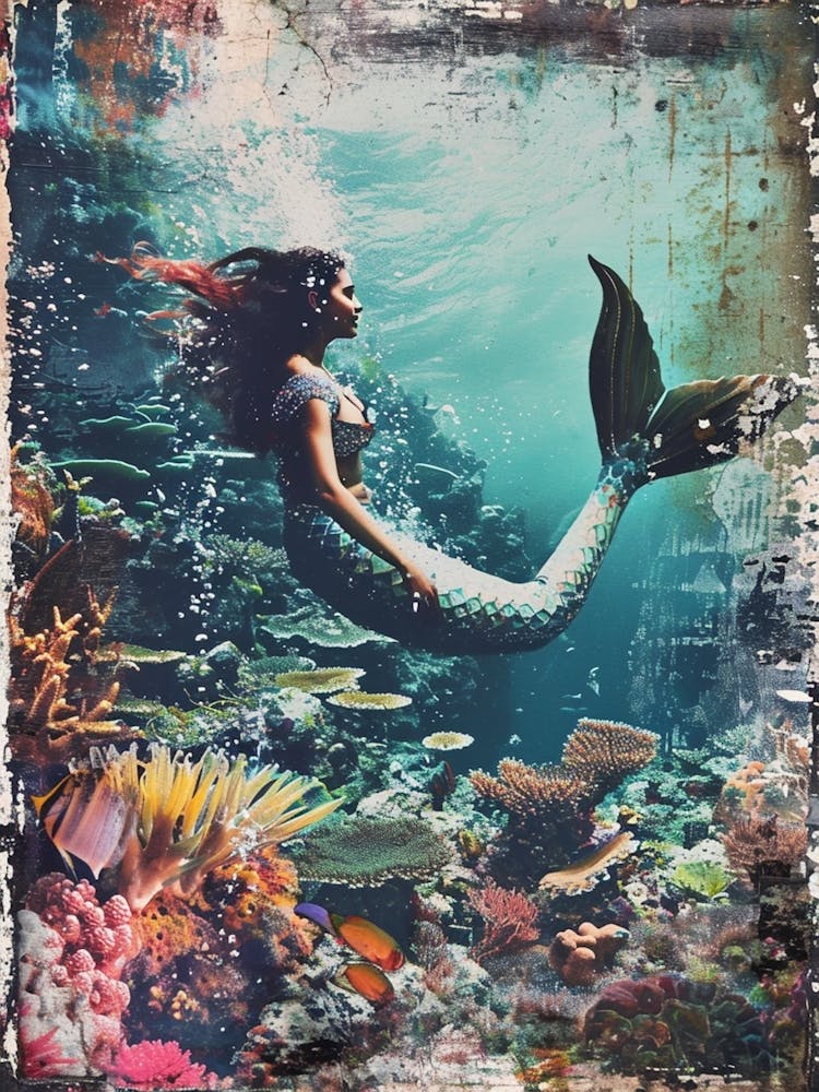 Retro Mermaid Photograph Inspired 2