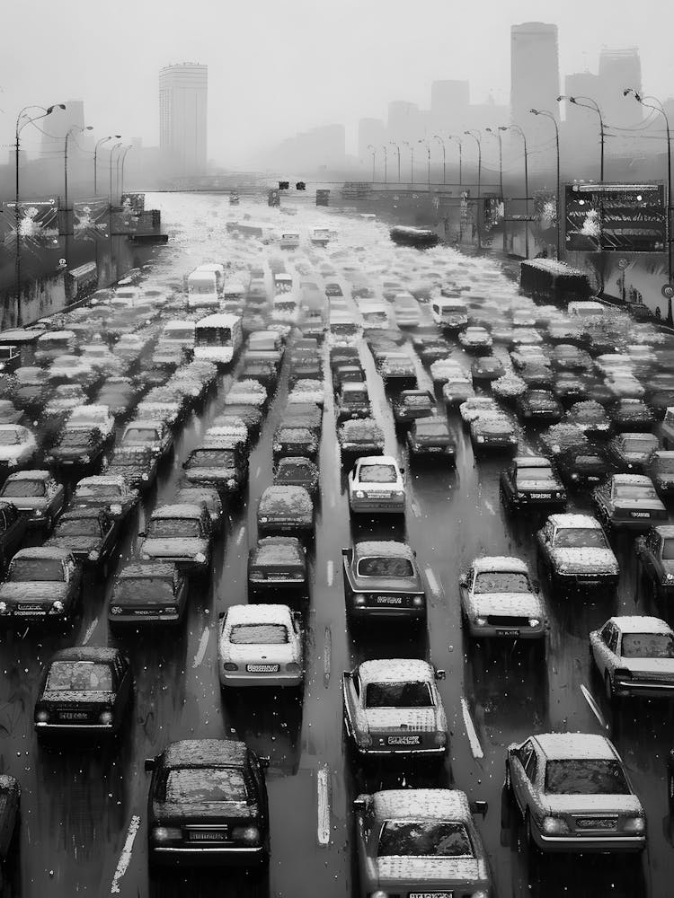 Traffic Jam In Moscow
