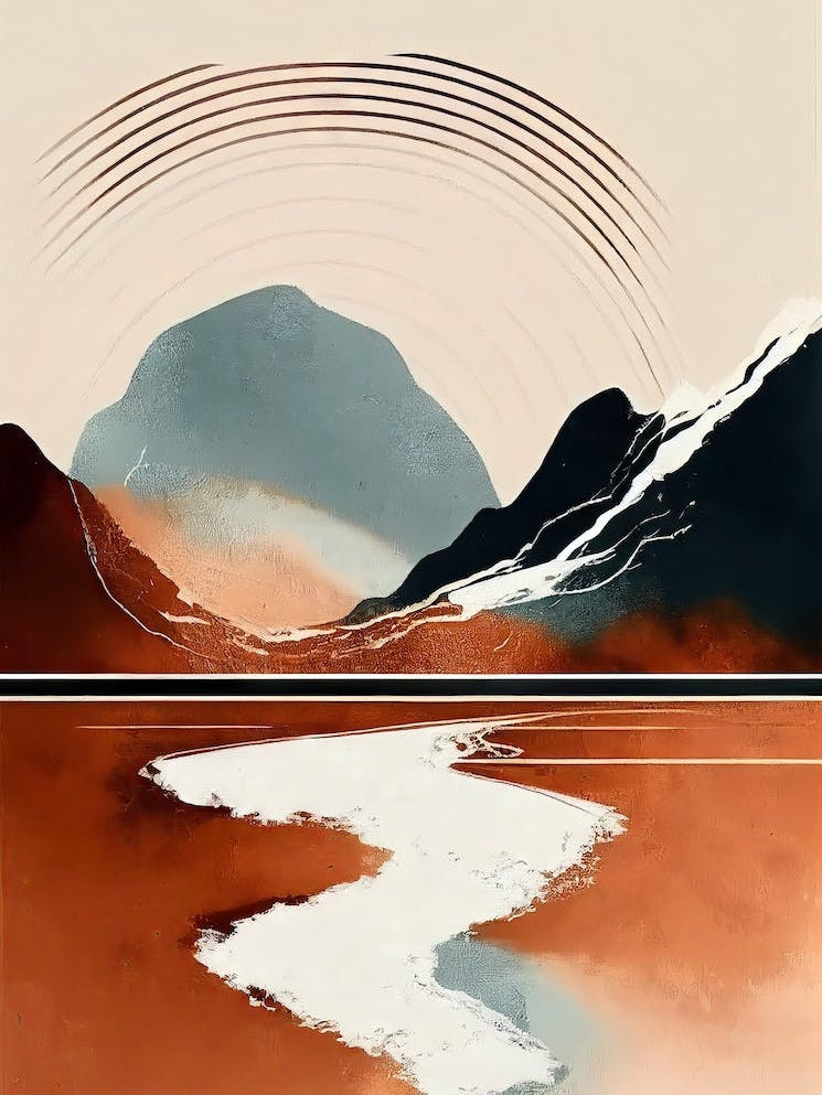 - Abstract Minimal Boho Beach 9