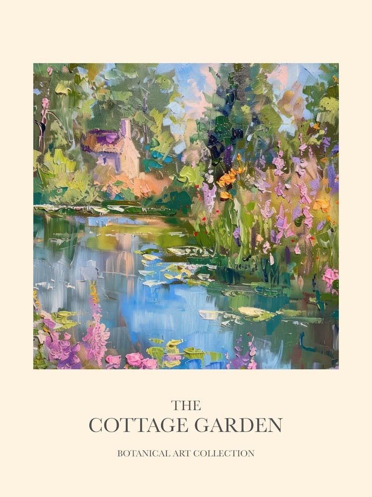 Cottage Garden Poster Floral Tapestry 2