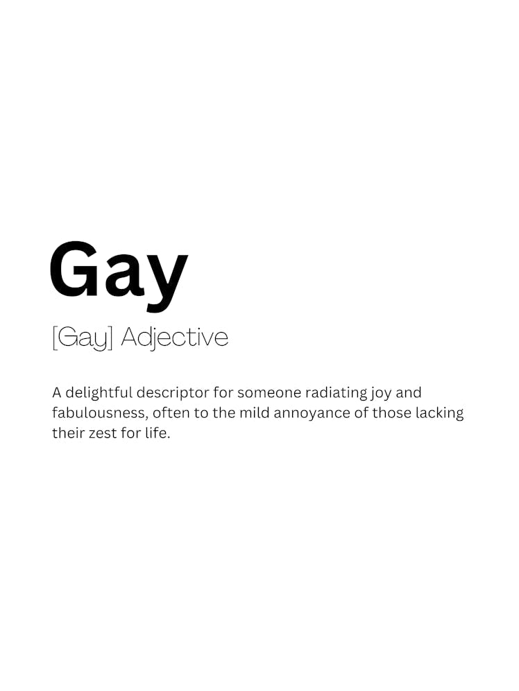 Gay Definition Meaning