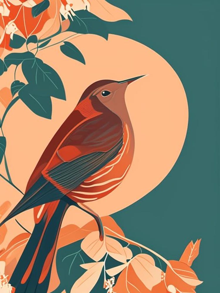 Hermit Thrush Pop Matisse 2 Bird