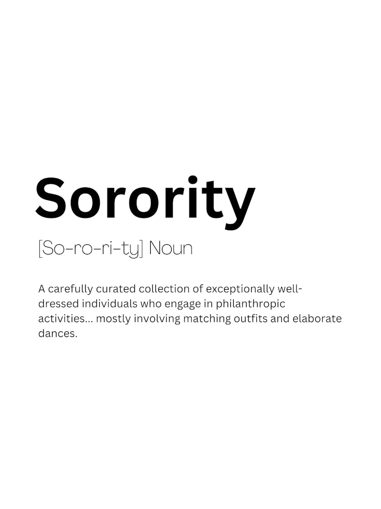 Sorority Definition Meaning