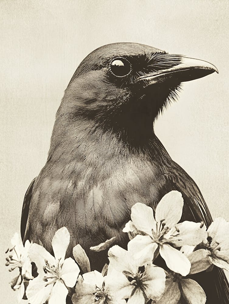 Crow In Bloom