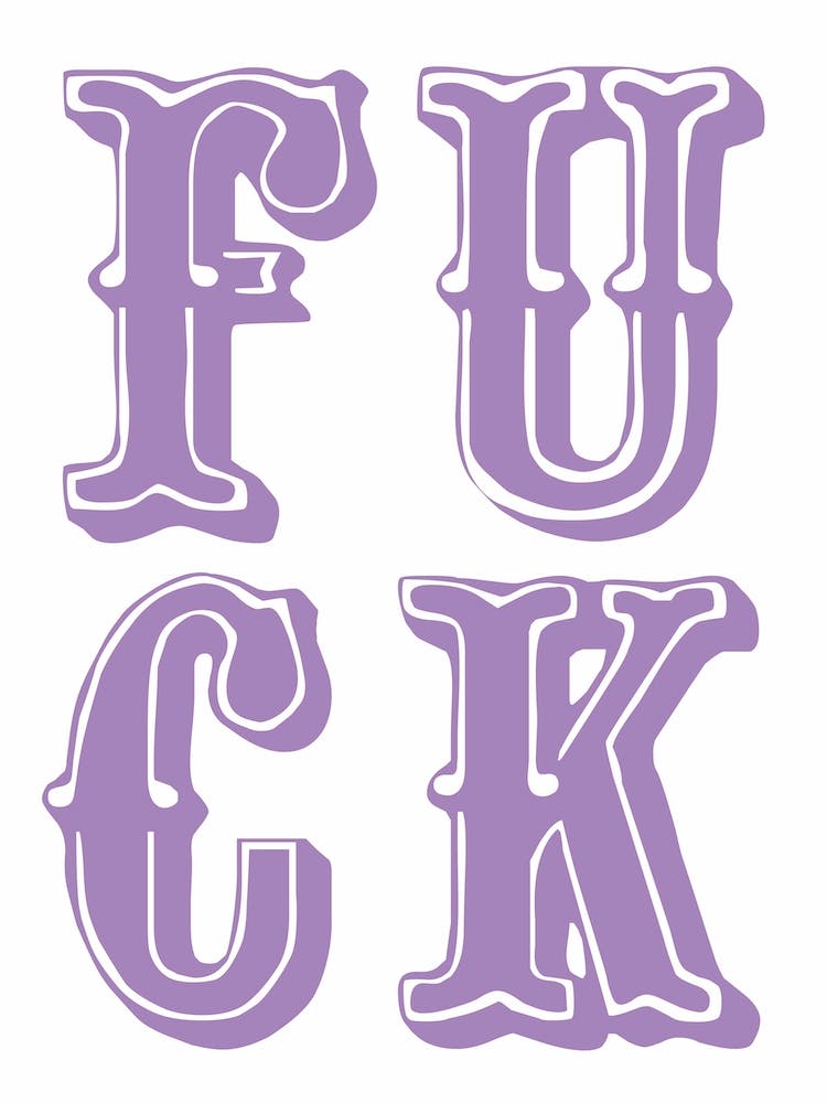 Fuck - Purple