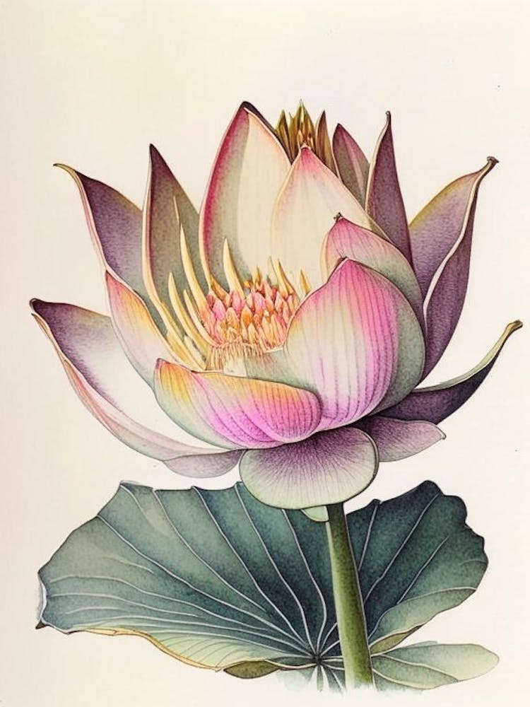 Giant Lotus Watercolour Ink Pencil 1