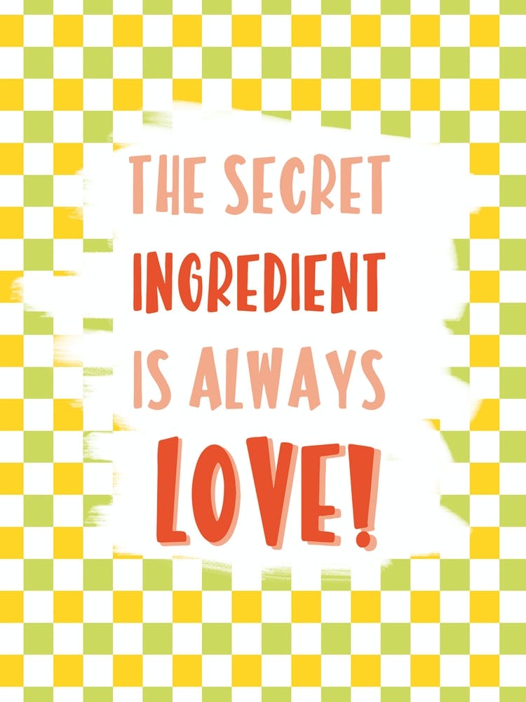 Impression de Cuisine Citation d'Amour