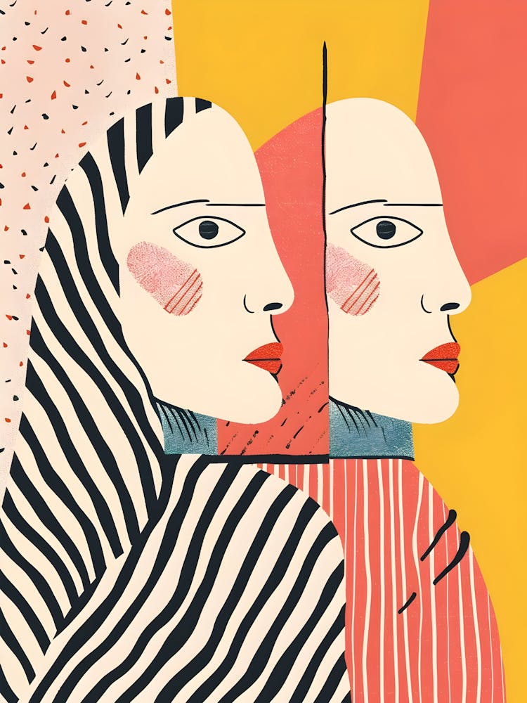 Two Women In Front Of Each Other