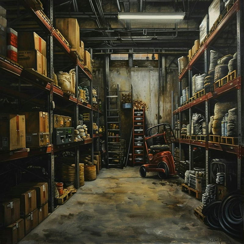 Warehouse Oil Painting