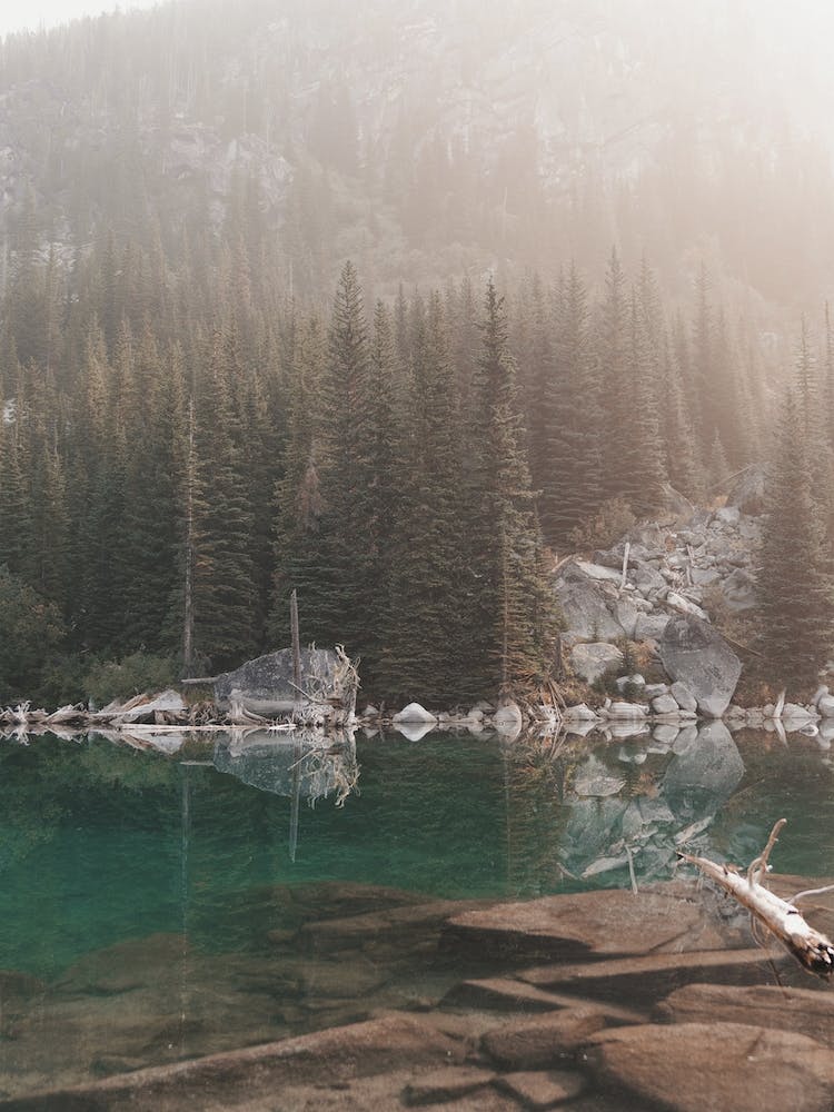 Sunrise Over Alpine Lake