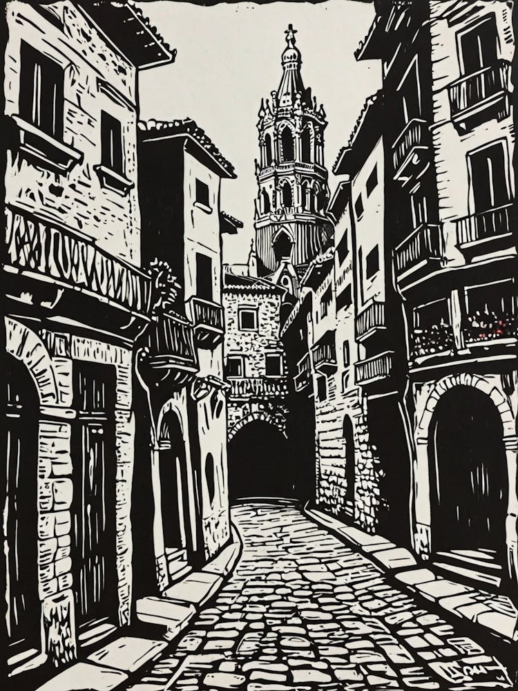 Street Scene In Spain 1