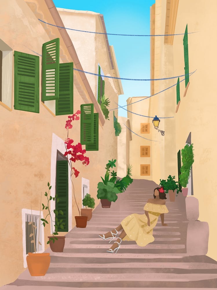 Mallorca street, Spain