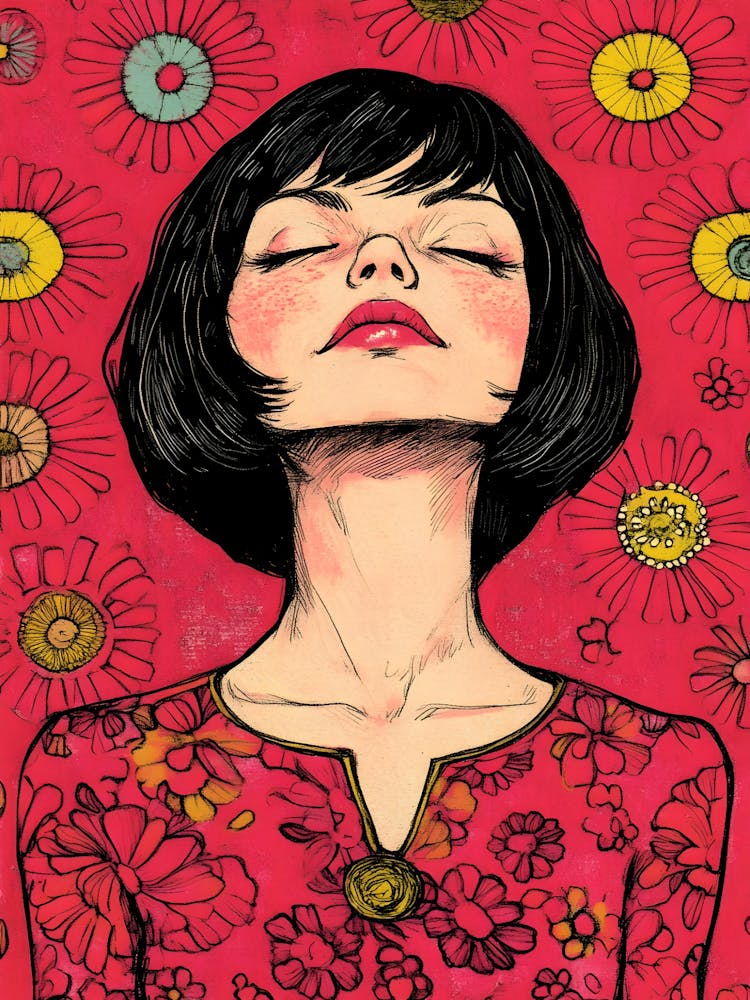 Fille aux Fleurs