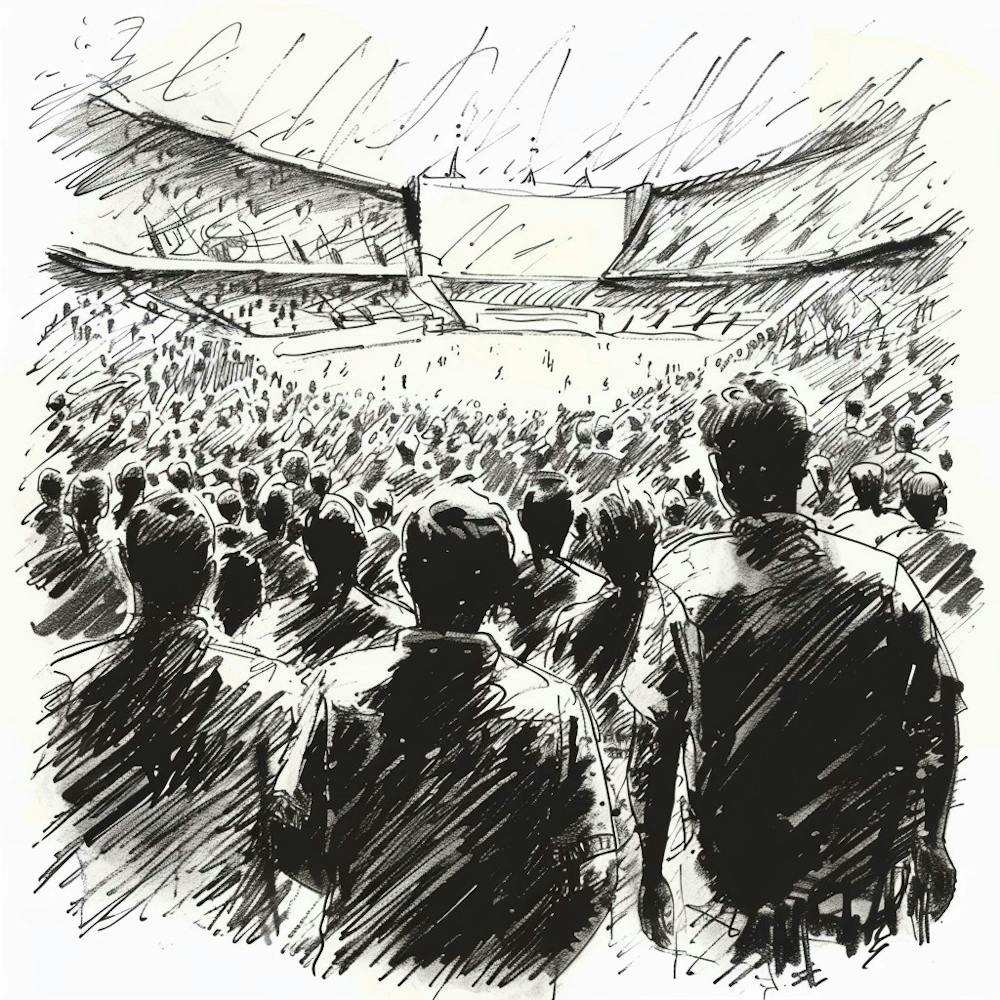 A Stadium Crowd Hand Drawn Sketch Illustration 1718674920 2