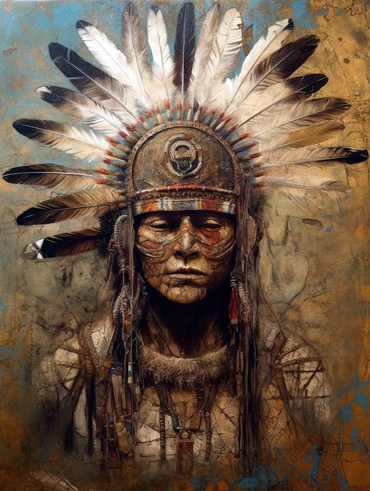 Vintage-Geheimnisse des indigenen Ausdrucks