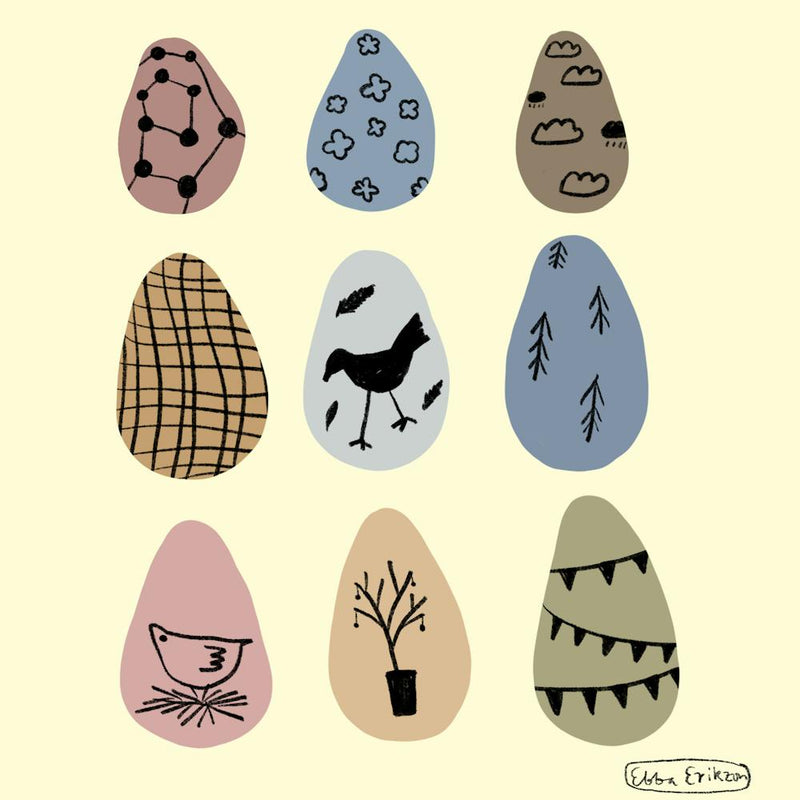 Pastel Easter eggs