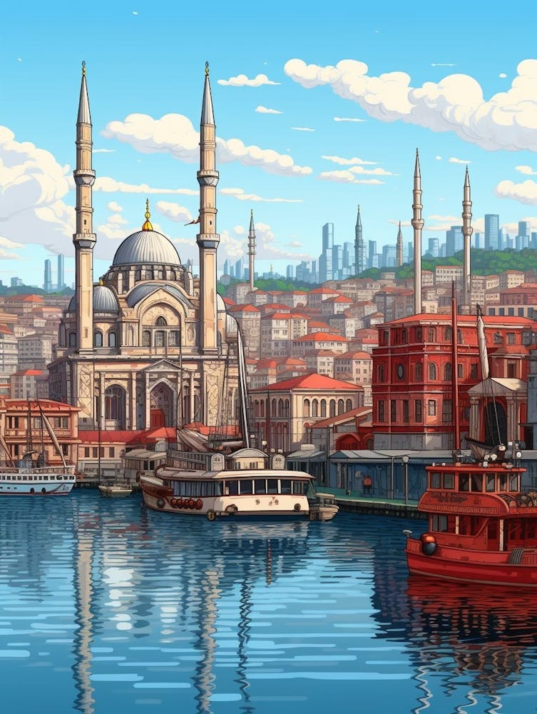 Istanbul Pixel Art 3