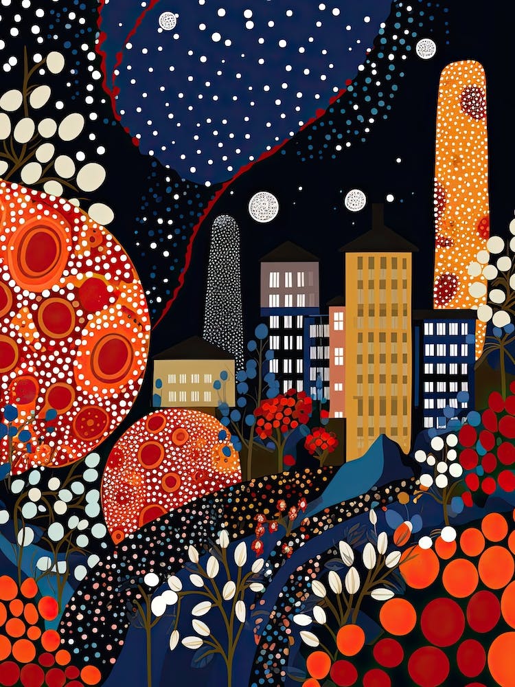 Copenhagen, Illustration In The Style Of Pop Art 1